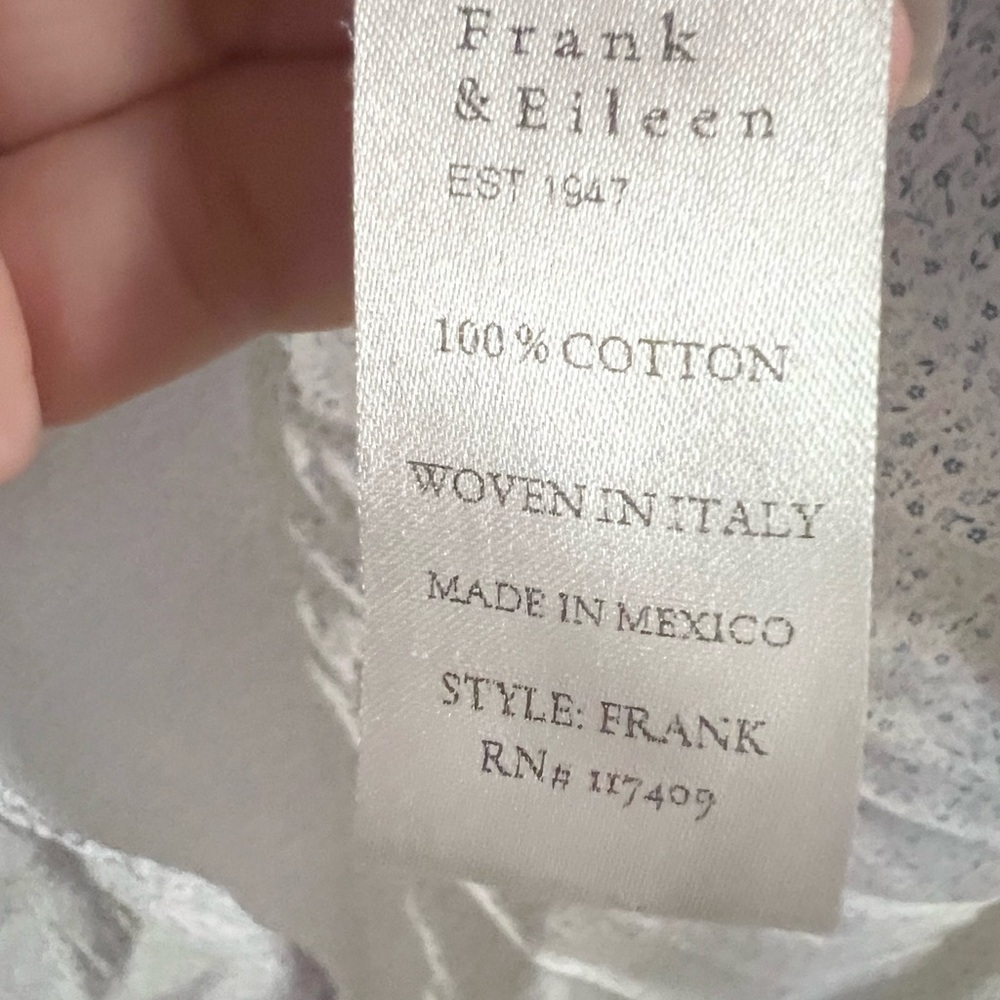 Frank & Eileen Floral Cotton button front shirt - Picture 5 of 7